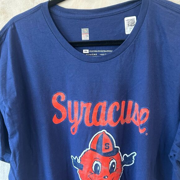 Syracuse T-Shirt Men’s Size 3XL Color Blue Orange Distressed Graphics T-Shirt - Picture 3 of 10